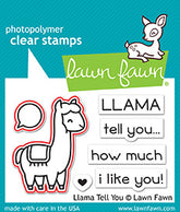 Lawn Fawn Llama tell you - lawn cuts